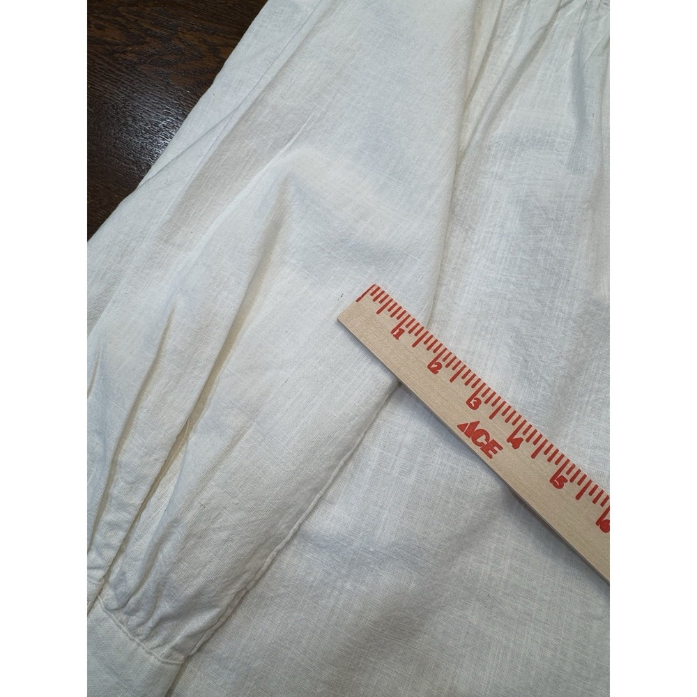 Falls Creek Women's Sz S Linen Blend Popover Top Lagenlook Boho NWOT Ivory - Picture 15 of 16